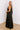 Bali Date Night Satin Maxi Dress in Black   